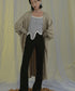 Drape Belted Deep V Cardigan